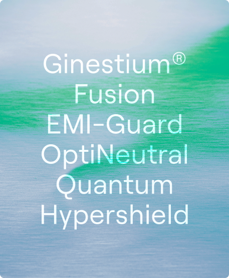 Effiblue product range, Ginestium, Fusion, EMI-Guard, OptiNeutral, Quantum, Hypershield
