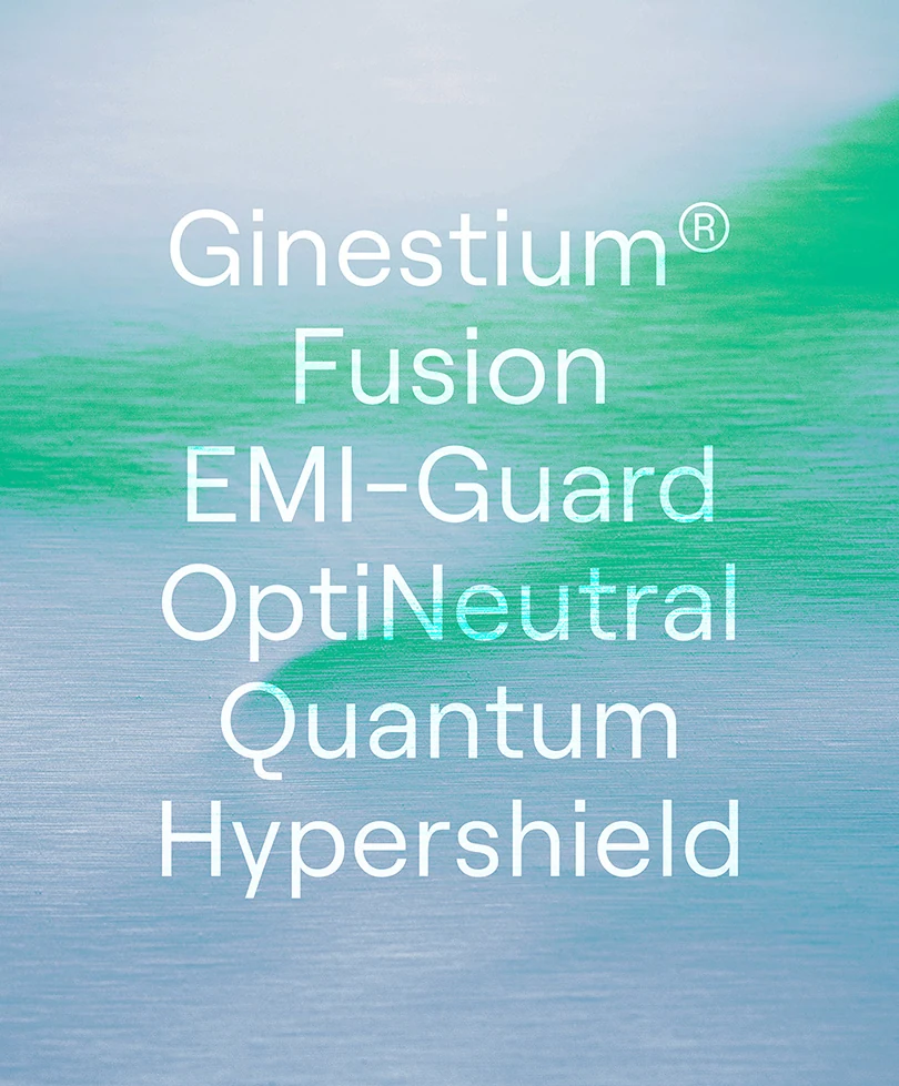 Effiblue product range, Ginestium, Fusion, EMI-Guard, OptiNeutral, Quantum, Hypershield